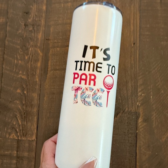 White Golf Tumbler women’s preppy nwt - Picture 3 of 3